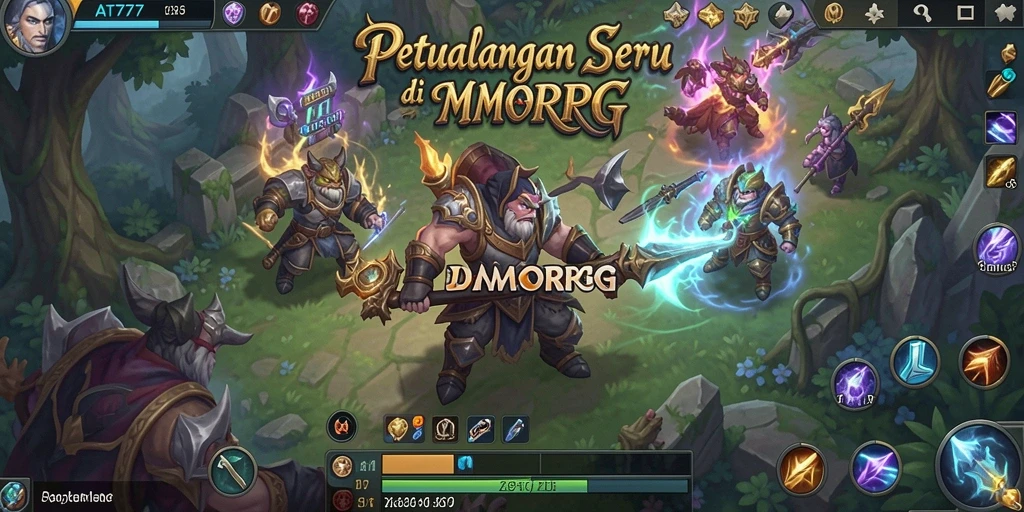 Tampilan gameplay AT777 yang menakjubkan dalam dunia MMORPG.