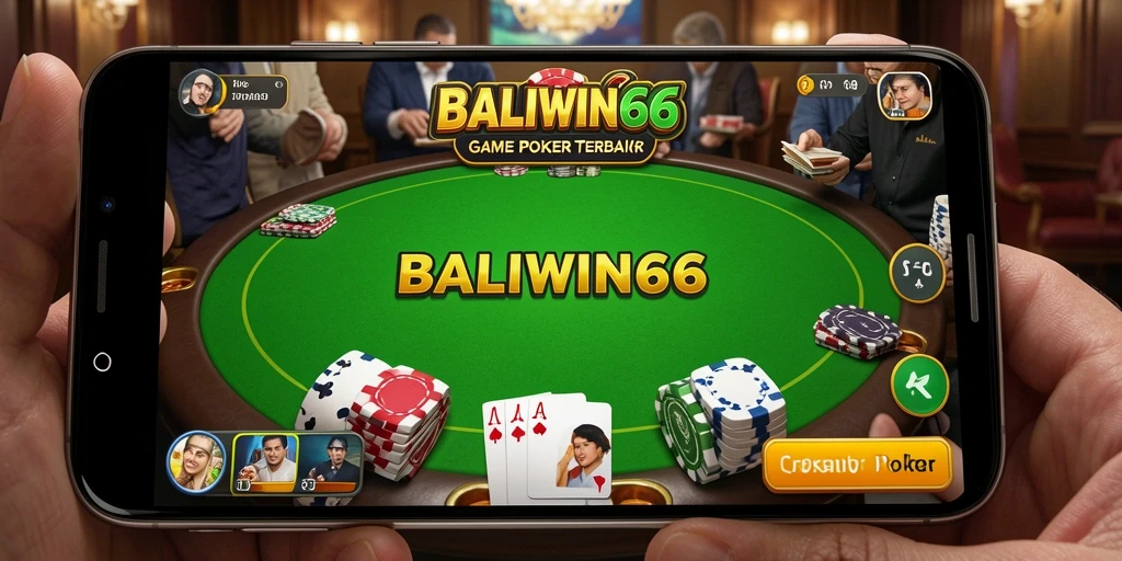 Tampilan menarik dari gameplay poker di BALIWIN66 yang mendebarkan.