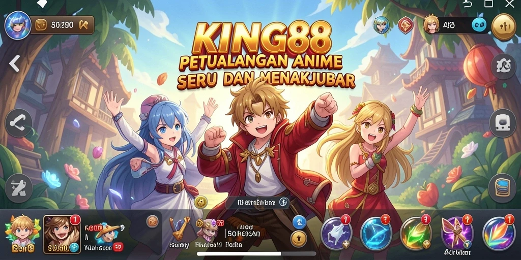 Screenshot gameplay KING88 menunjukkan aksi karakter dalam pertarungan epik.