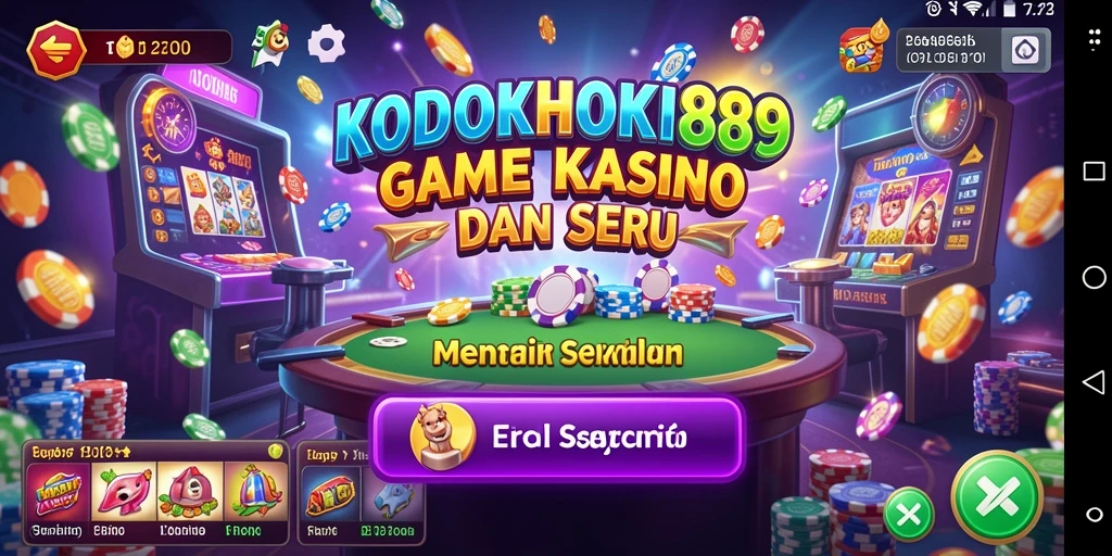 Tampilan gameplay KODOKHOKI889 yang seru dan menarik.