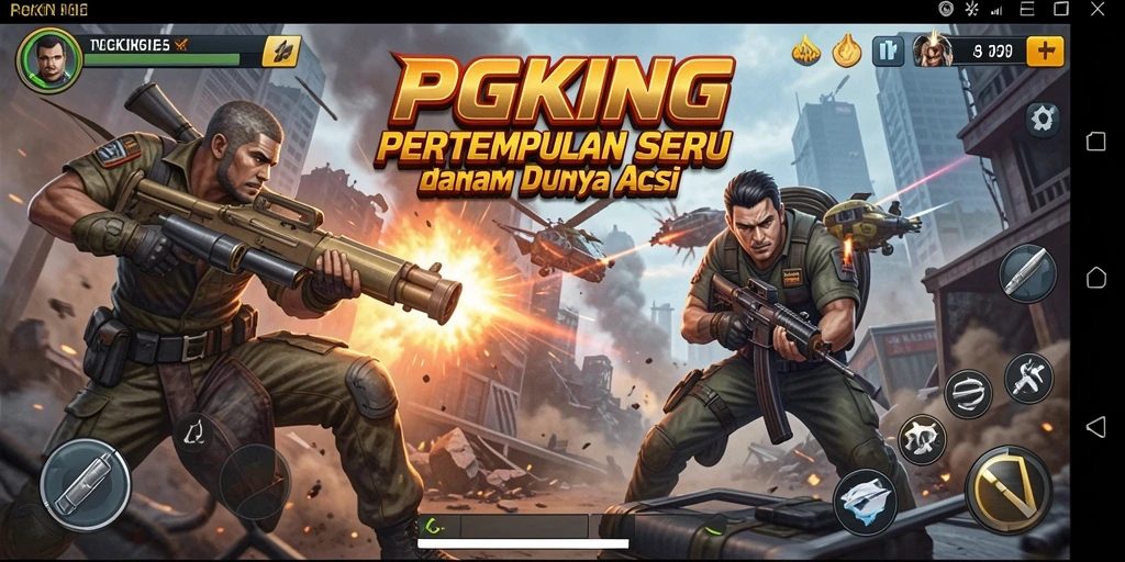 Gameplay seru PGKING dengan grafis menawan dan aksi yang intens.