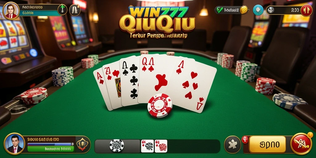 Tampilan gameplay QiuQiu yang seru dan interaktif di WIN777.